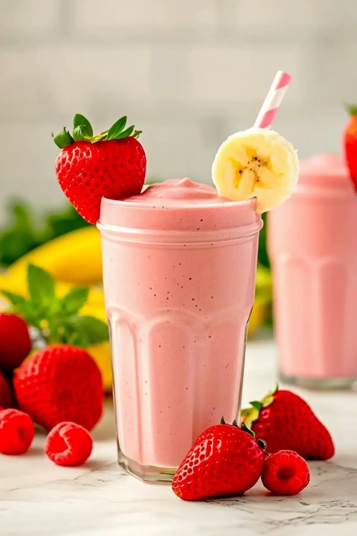 Strawberry Banana Smoothie Ingredients