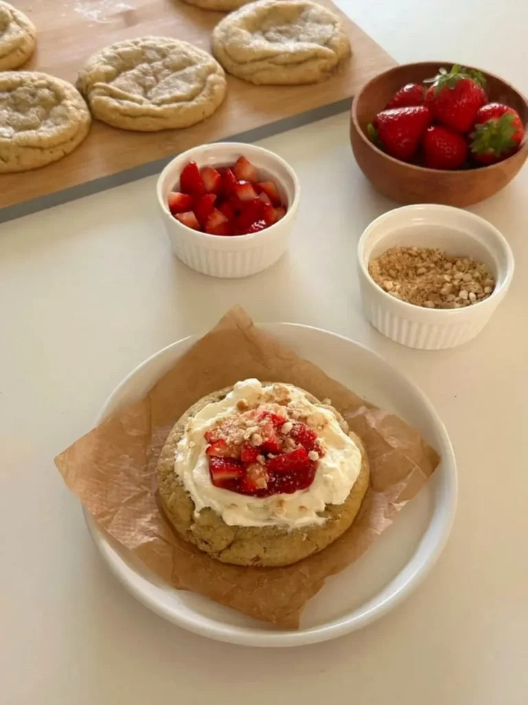 Strawberry Cheesecake Cookies with Soft Creamy Texture 20 Strawberry Cheesecake Cookies