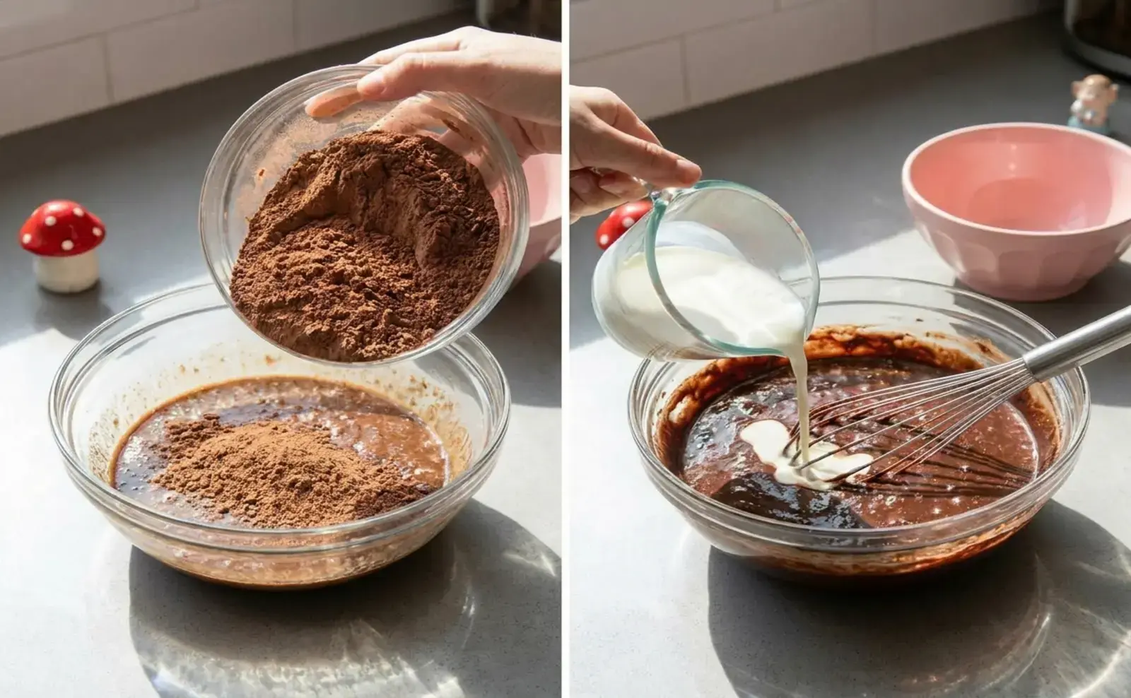 Make the chocolate cake