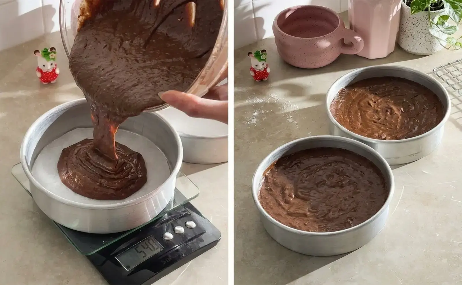 Make the chocolate cake