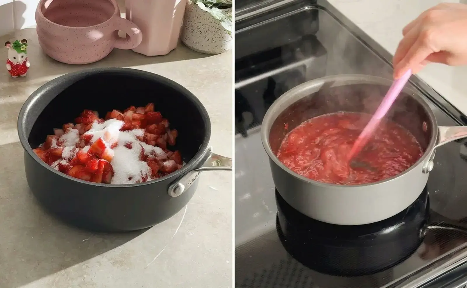 Make the strawberry jam