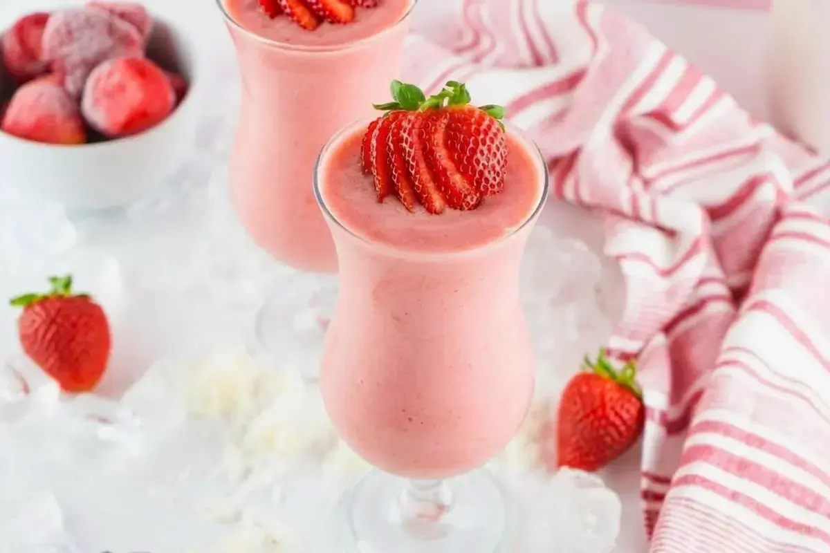 How to Make Strawberry Pina Colada (step-by-step directions)