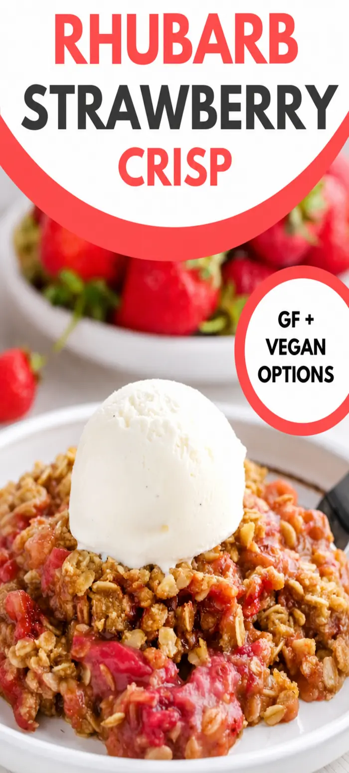 Strawberry Rhubarb Crumble
