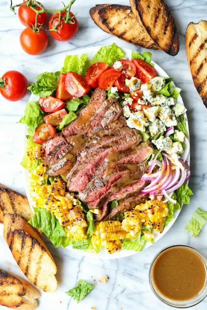 Sunday Grill Dinner Ideas for the Best Backyard BBQ Meals 1 1. Grilled Steak Salad With Balsamic Vinaigrette