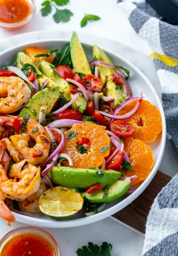 Sunday Grill Dinner Ideas for the Best Backyard BBQ Meals 27 27. Grilled Shrimp And Avocado Salad
