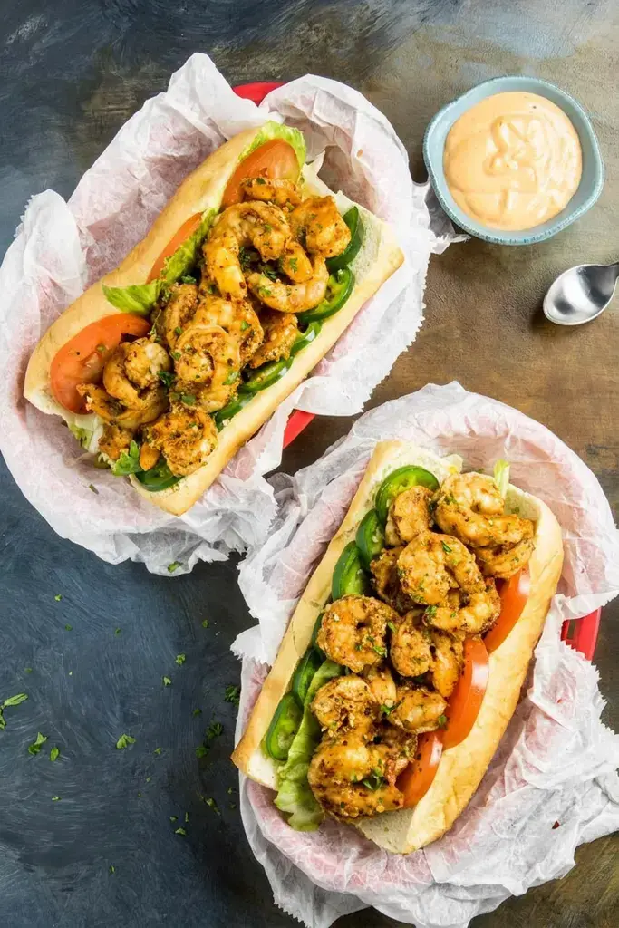 Sunday Grill Dinner Ideas for the Best Backyard BBQ Meals 34 34. Grilled Shrimp Po'boy Sandwiches