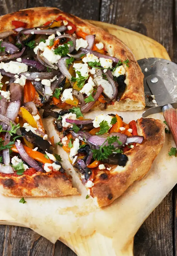 Sunday Grill Dinner Ideas for the Best Backyard BBQ Meals 43 43. Grilled Vegetable And Goat Cheese Pizza