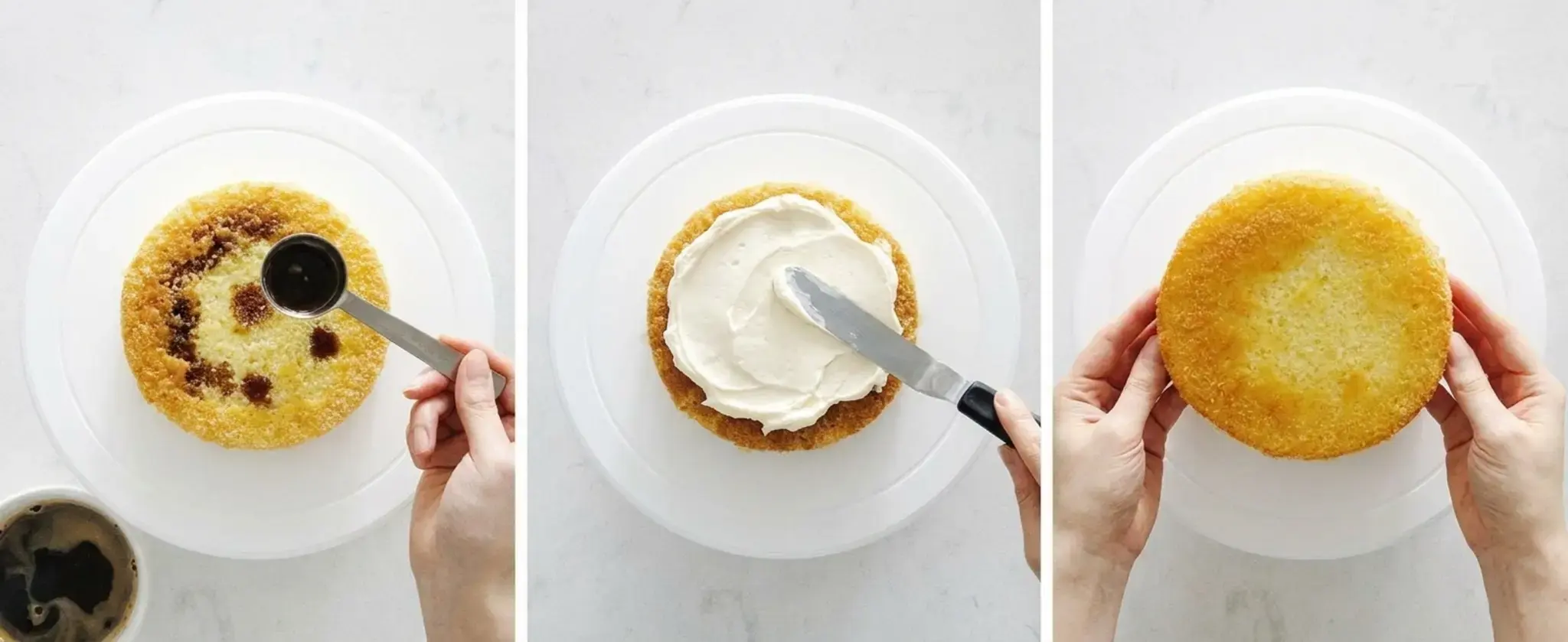Assemble the tiramisu layer cake