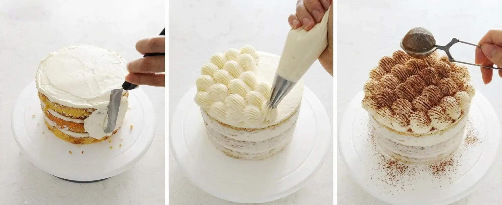 Assemble the tiramisu layer cake