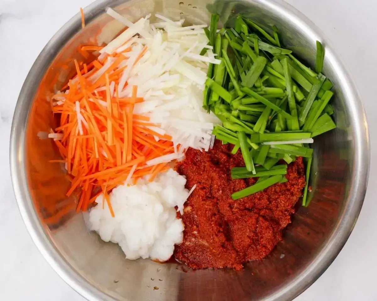 For the kimchi marinade: