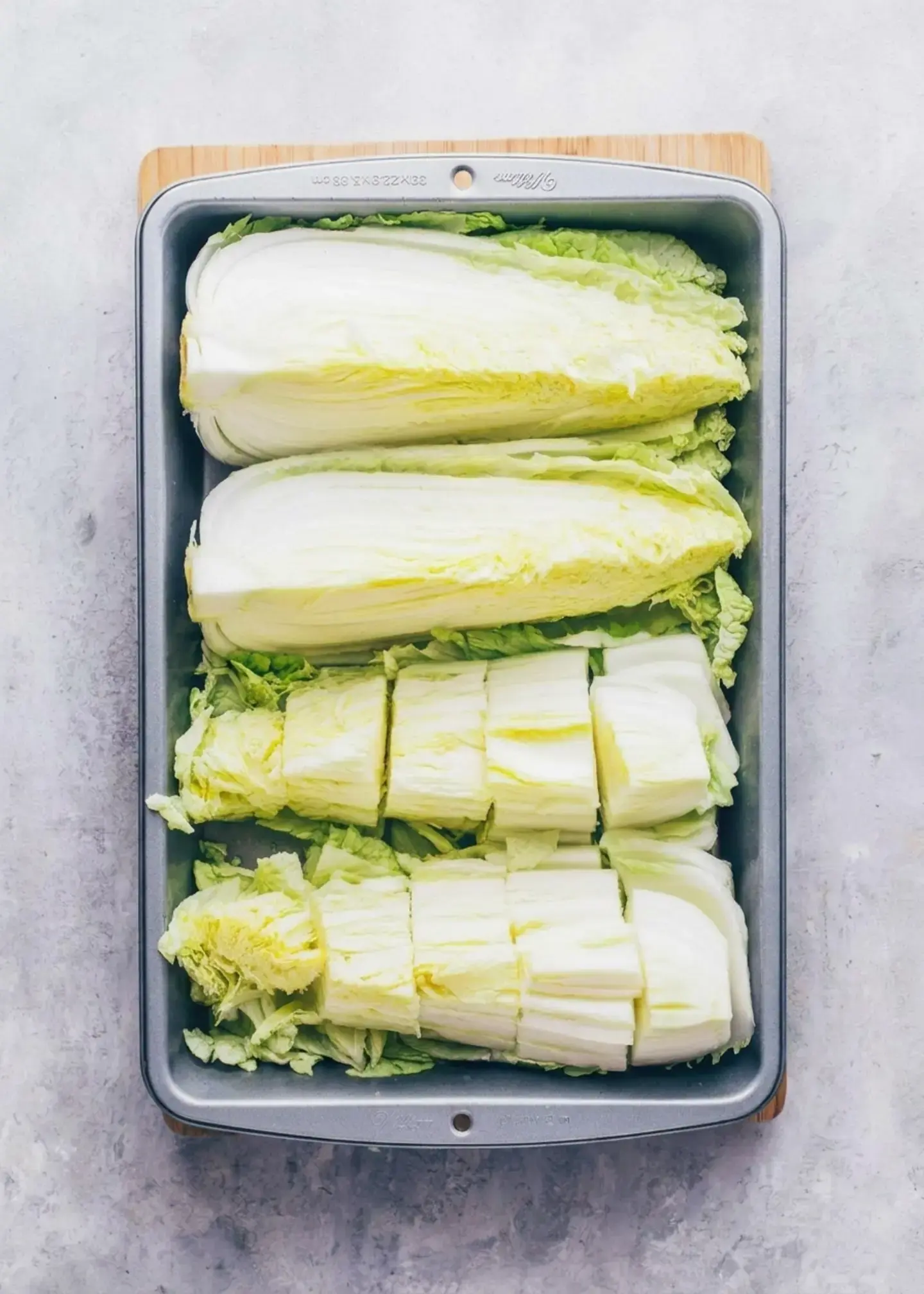 Step 1: Prepare the Chinese or Napa cabbage.