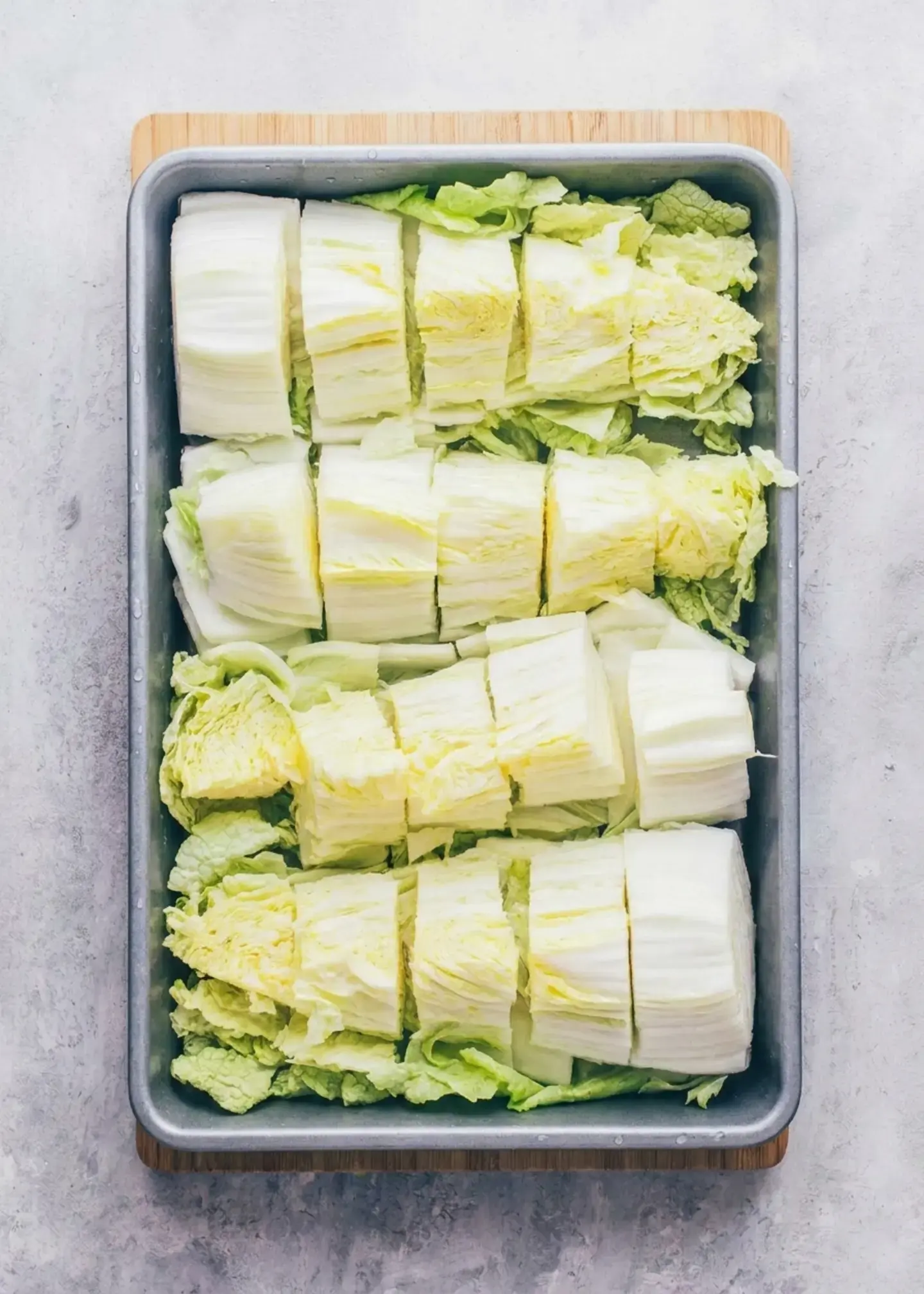 Step 1: Prepare the Chinese or Napa cabbage.