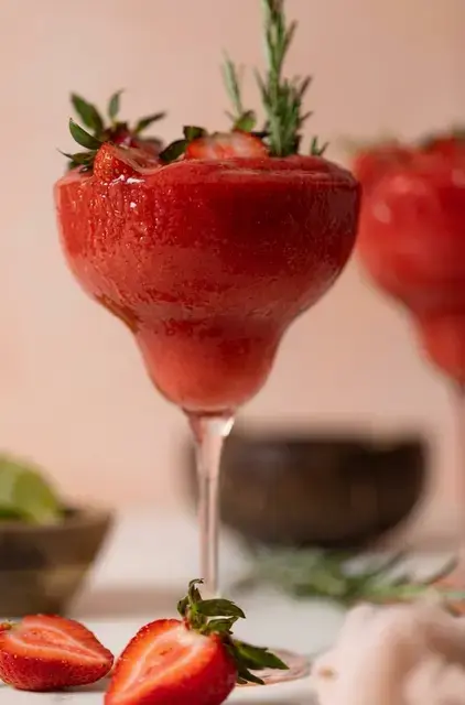 Frozen Cucumber Watermelon Strawberry Mocktail