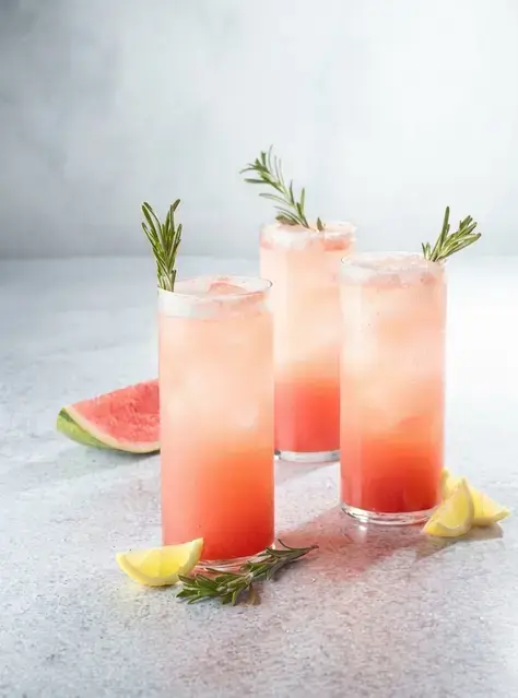 Watermelon Rosemary Lemonade Soda