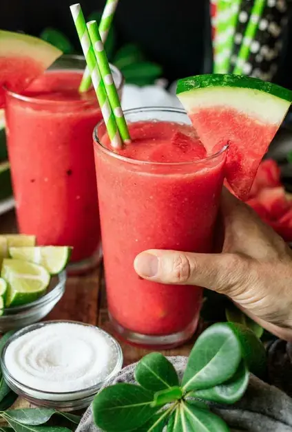 Watermelon Slushie Mocktail