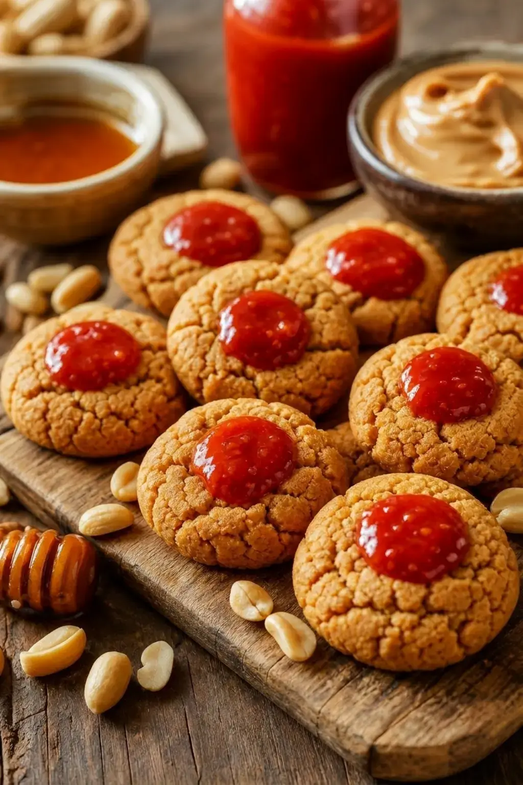 10) Sriracha Honey Peanut Butter Blossoms