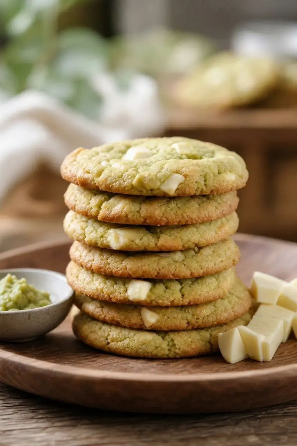 3) Wasabi White Chocolate Shortbread