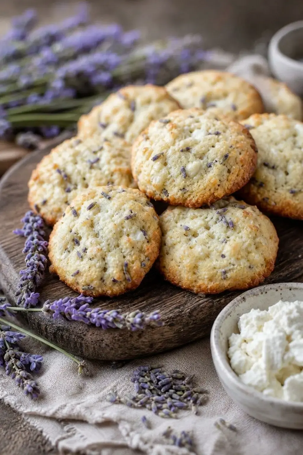 9) Lavender Goat-Cheese Ricotta Cookies