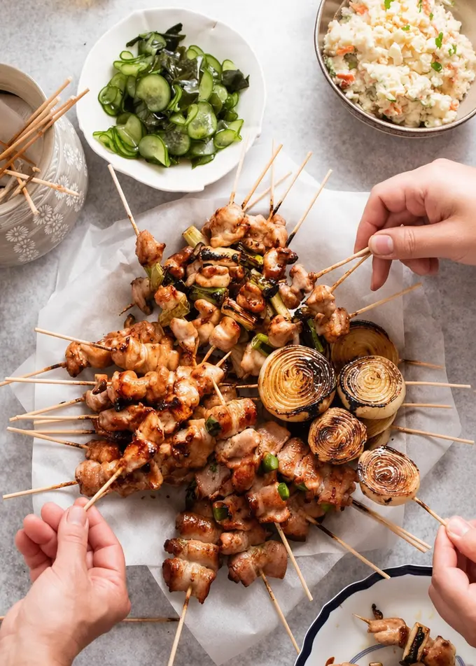 Yakitori Japanese Skewered Chicken