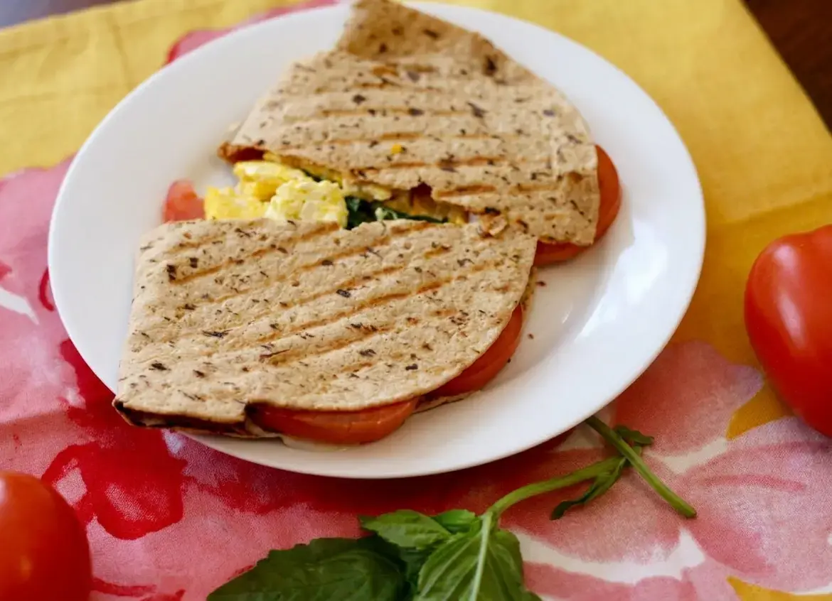 Campfire pizza sandwich toasted in a pie iron