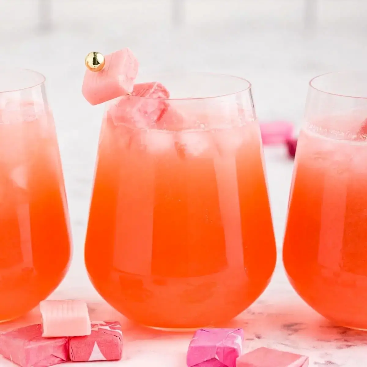 Absolute Pina Colada, Pink Starburst Drink