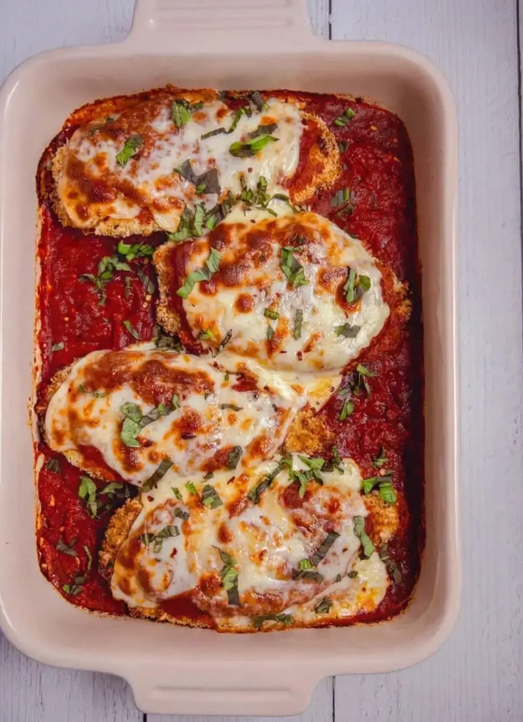 Baked Chicken Parmesan for an Easy Weeknight Dinner 29 Baked Chicken Parmesan, Email this Recipe