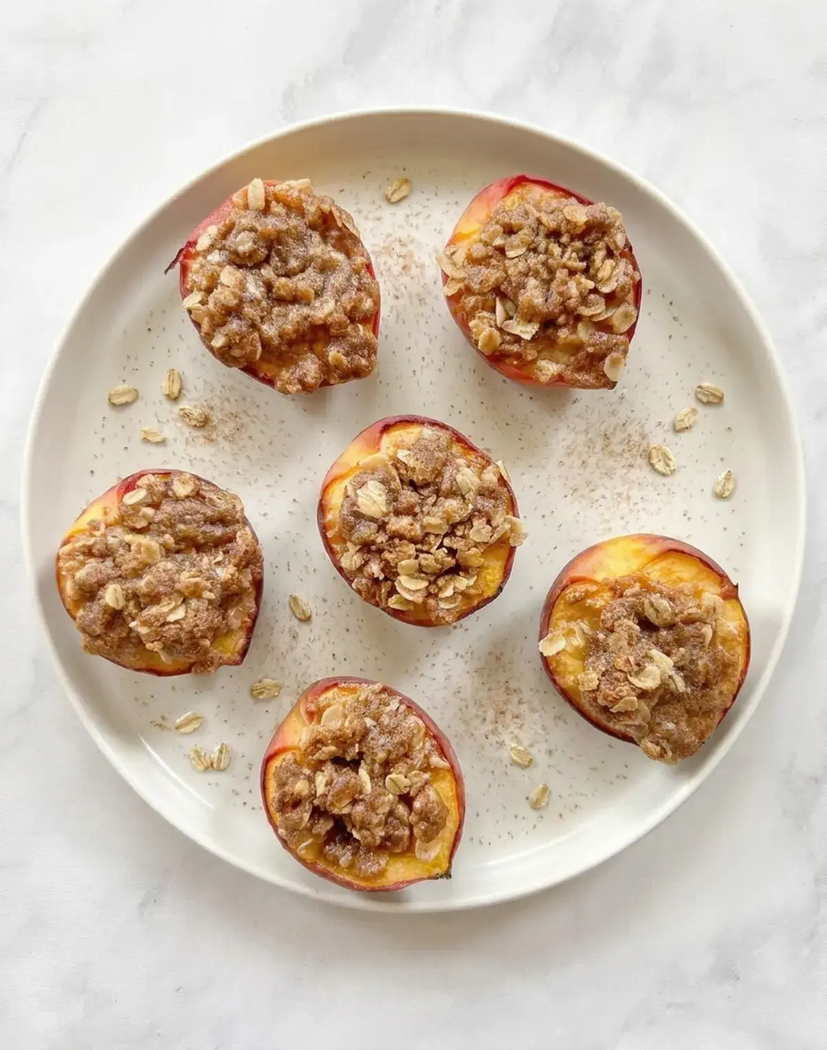 Baked Peaches With a Golden Oat Crumble 15 How to Make Baked Peaches 2