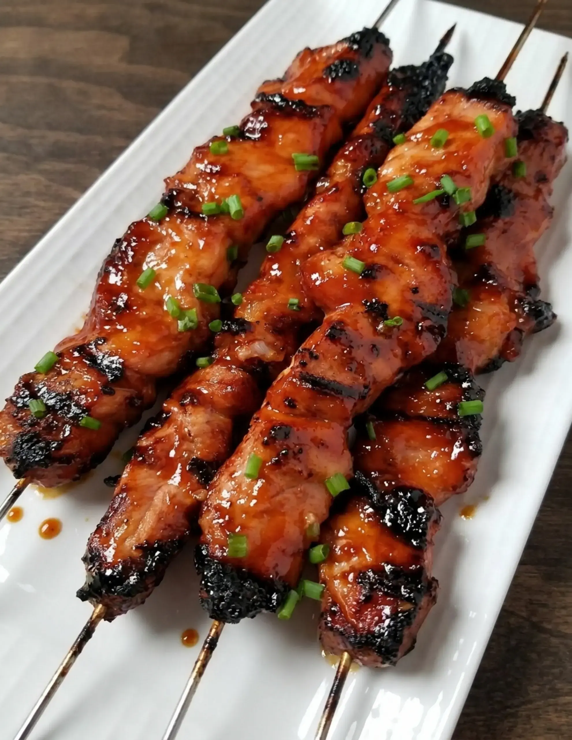 Boneless pork chops sliced into even strips