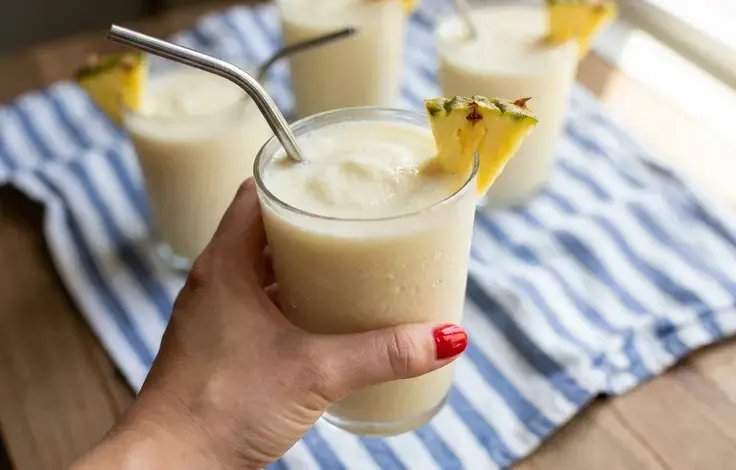 Beginner Keto Pina Colada Creamy Low Carb Cocktail, Ingredients