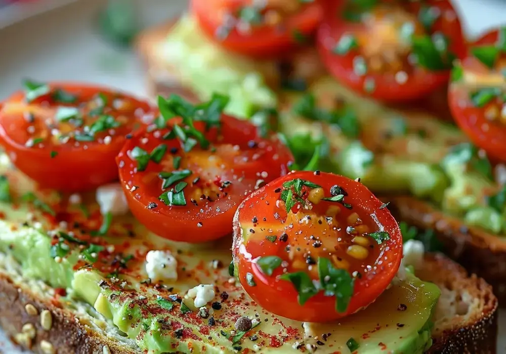 15 Easy Bento Box Meal Ideas for Adults 5 Bento Box Meal Ideas For Adults, Hard Boiled Eggs, Avocado Toast, and Cherry Tomatoes