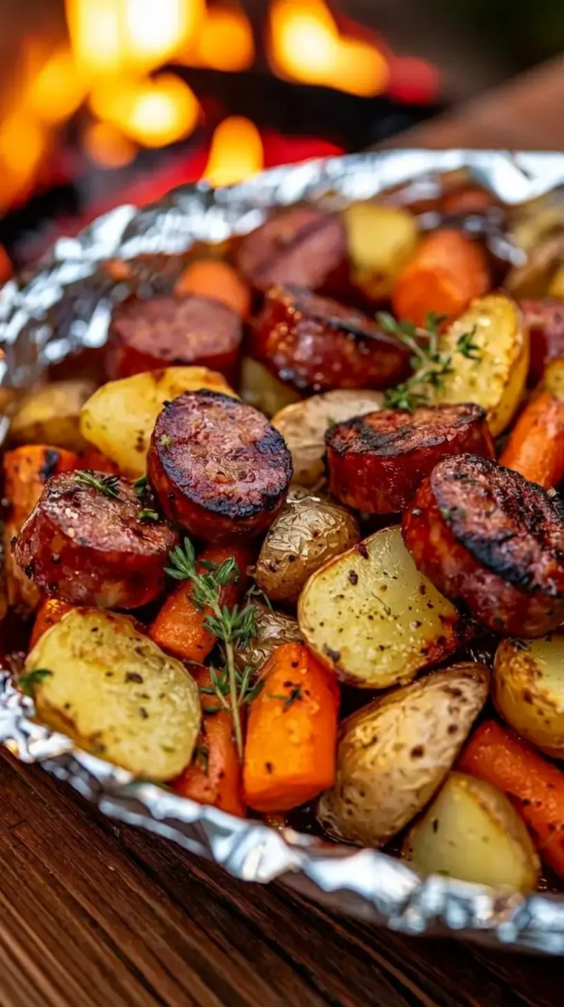 Camping Meals In Foil 5 Recipes for Easy Campfire Dinners 4 5. Sausage and Potato Hobo Dinner