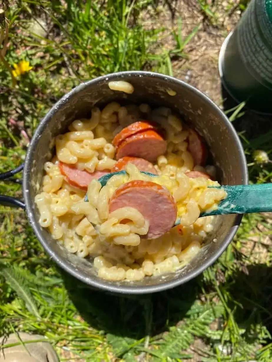 Peanut butter and jelly tortilla wraps for camping