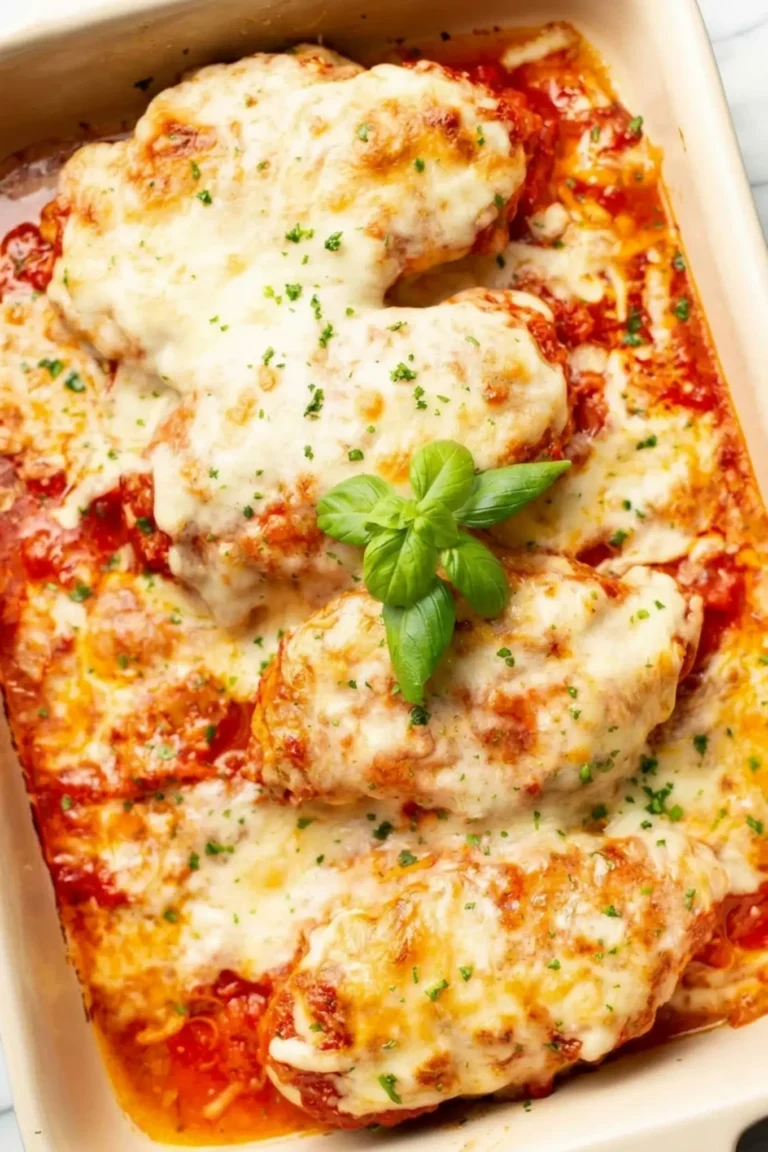 Cheesy Mozzarella Chicken Bake
