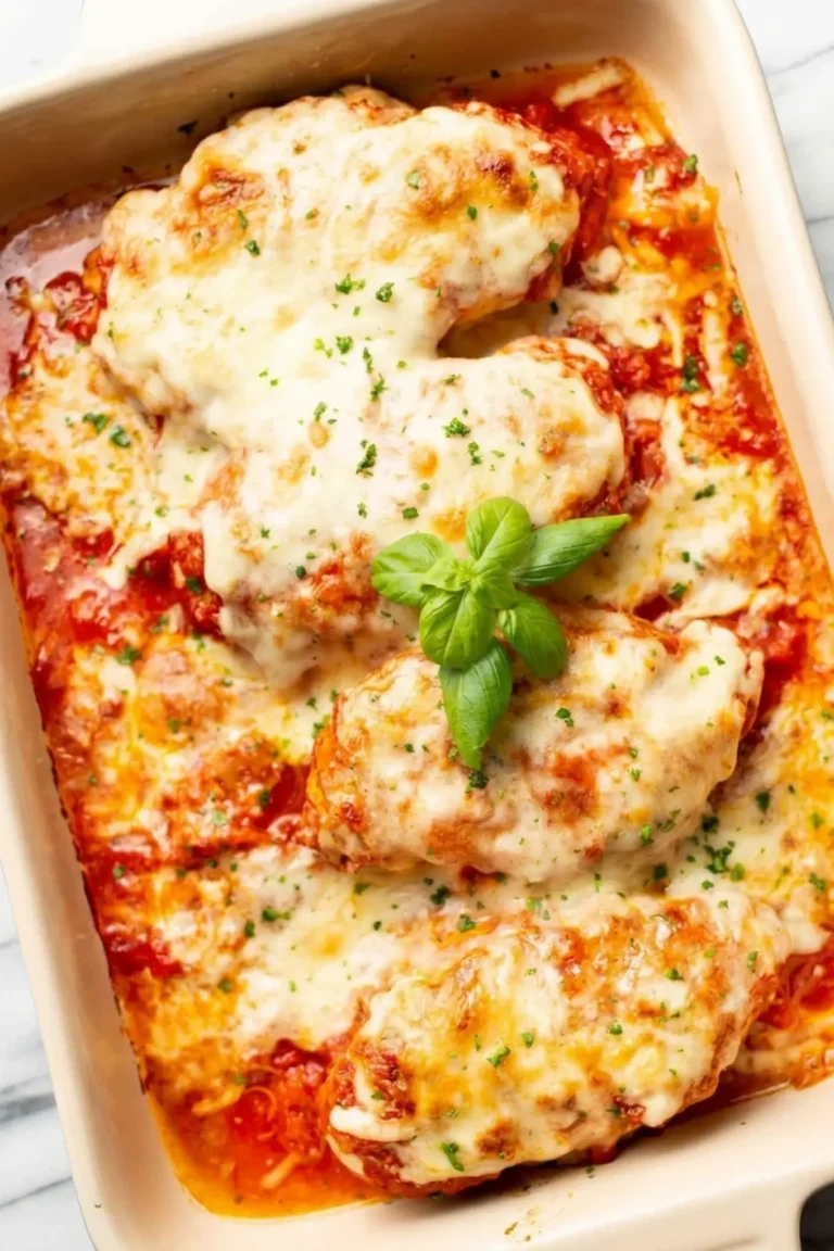 Cheesy Mozzarella Chicken Bake