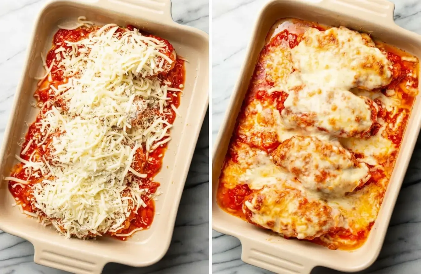 How to make cheesy baked chicken