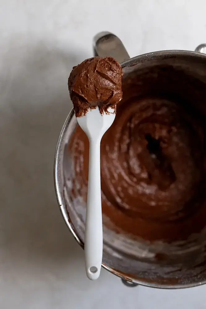 Eggs and sugar whipped until pale and airy