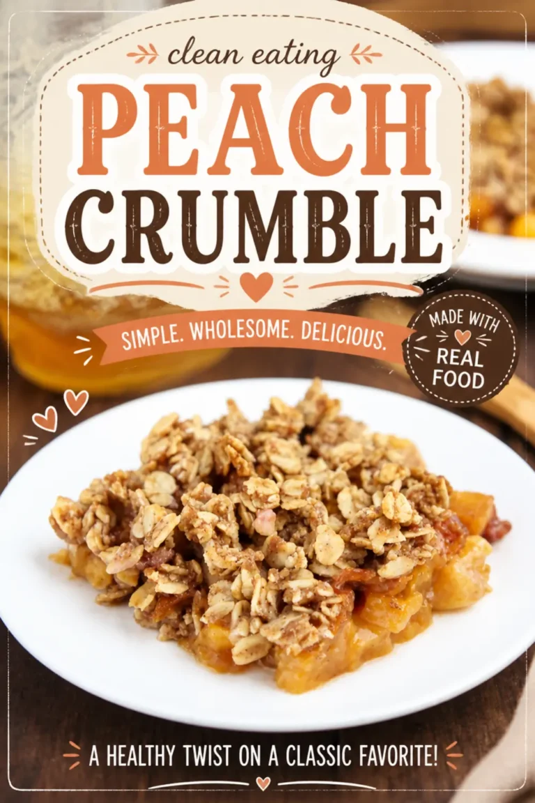 Clean Peach Crumble