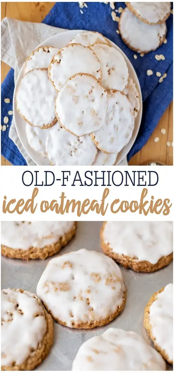 7 Easy and Healthy Cookie Recipes for Soft Homemade Treats 5 Cookie Recipes, Iced Oatmeal Cookies