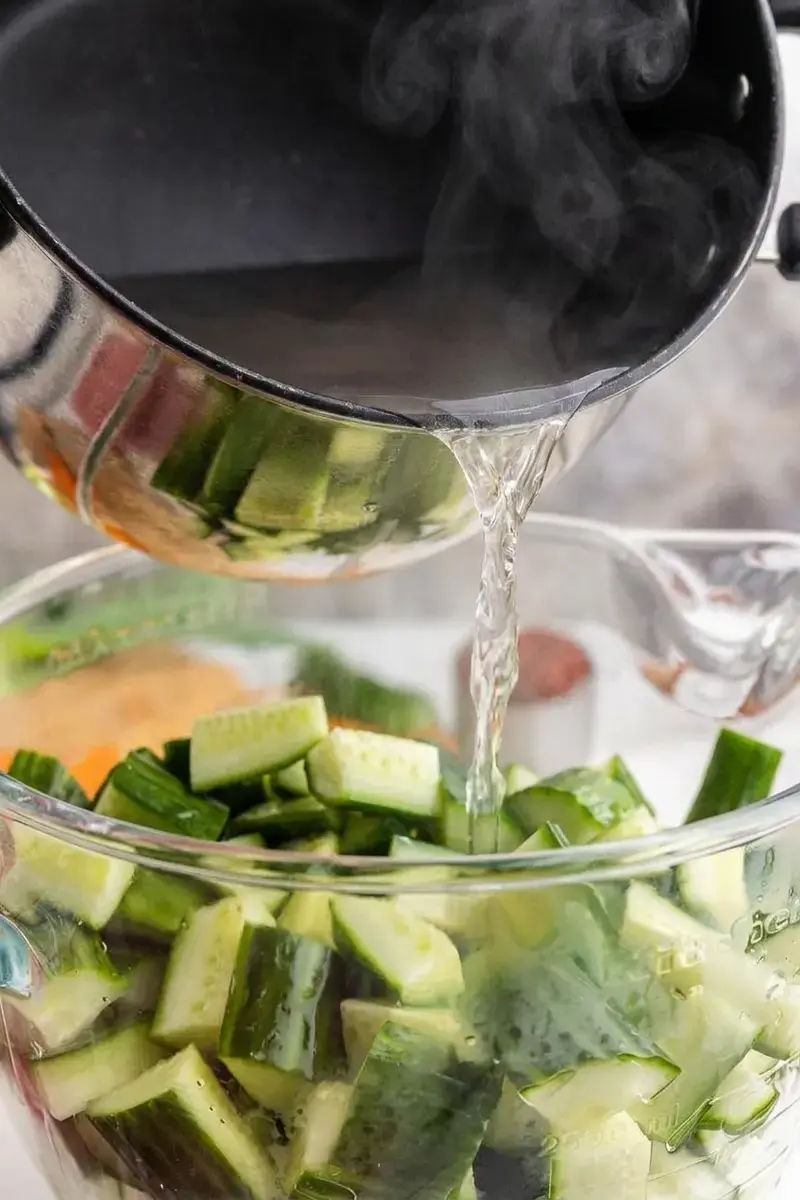 Cucumber Kimchi: Spicy, Crunchy Korean-Inspired Side 12 Cucumbers cut into one-inch pieces for kimchi