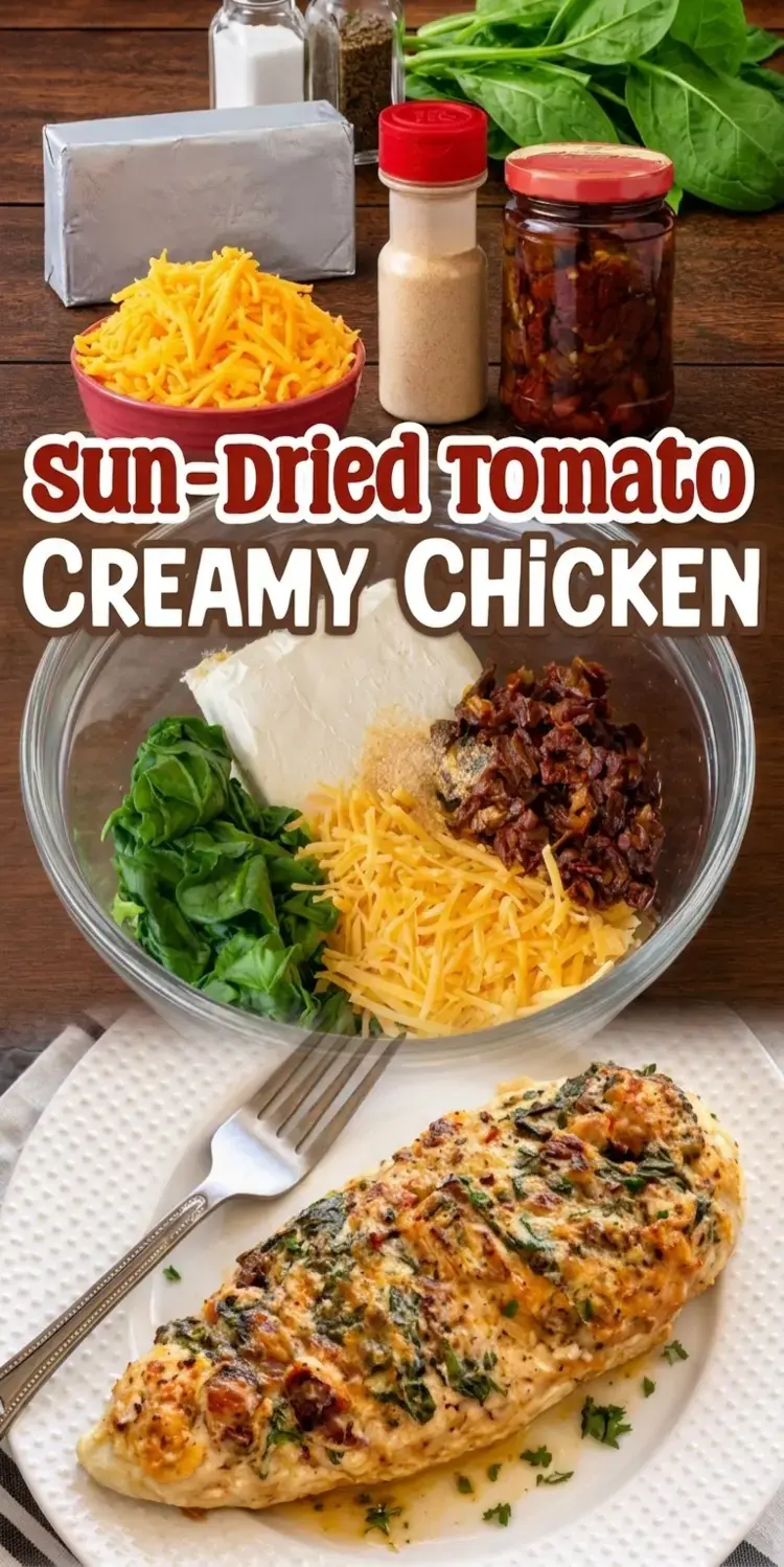 Easy Ways To Bake Chicken Breasts For Dinner: 15 Juicy, Simple Ideas 24 12. Creamy Sun-Dried Tomato Chicken