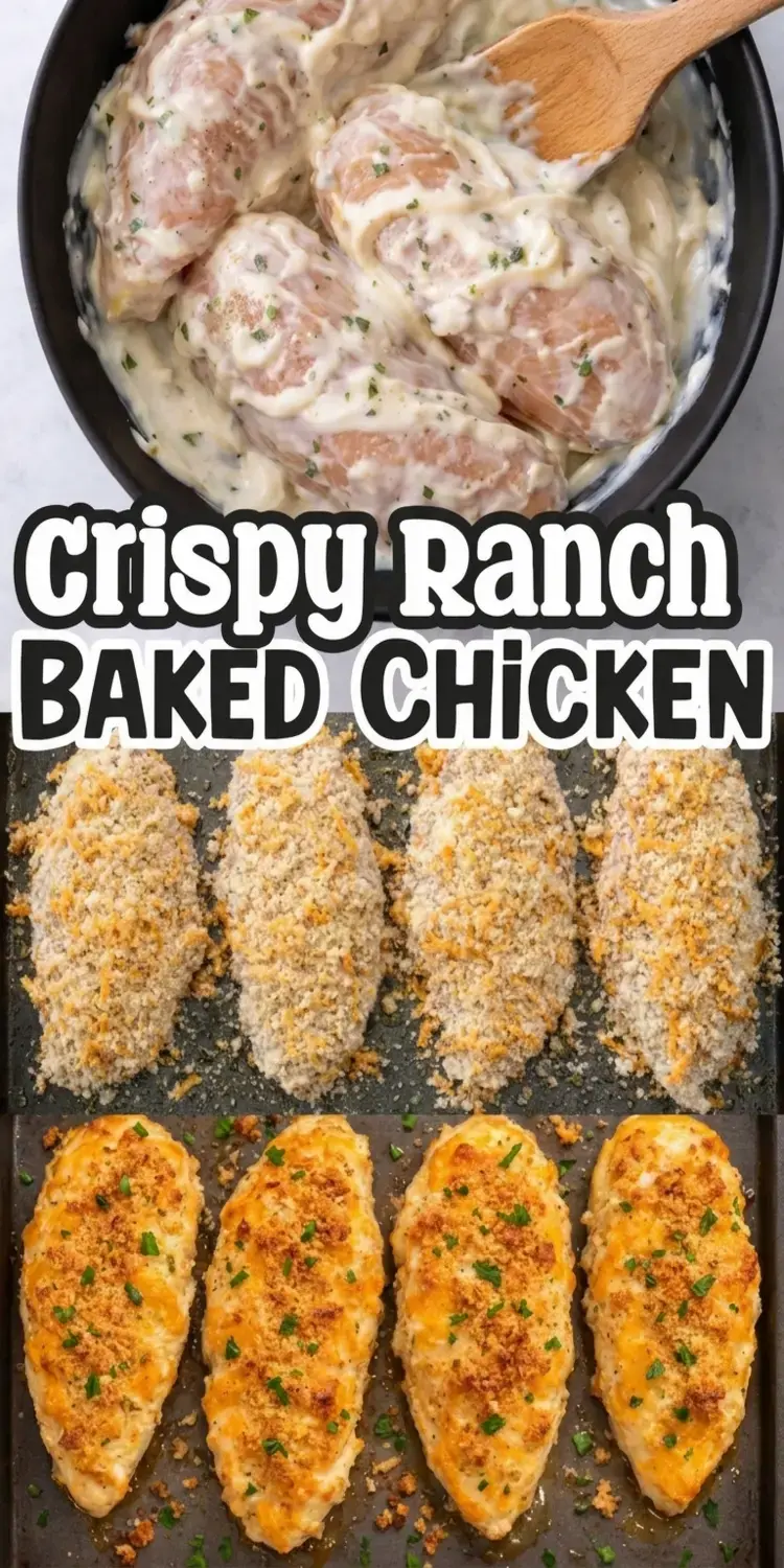 Easy Ways To Bake Chicken Breasts For Dinner: 15 Juicy, Simple Ideas 26 13. Crispy Ranch Chicken