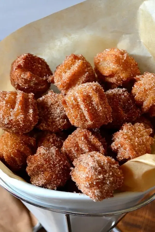 Ever Churro Bites: Crispy Cinnamon-Sugar Mini Churros 11 Vegetable oil heated for frying churro bites