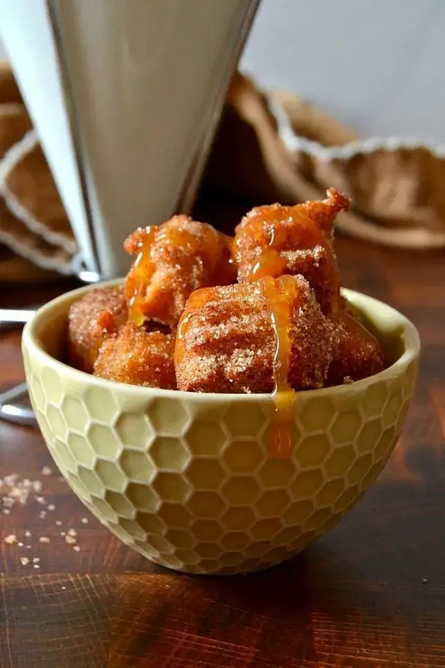 Ever Churro Bites: Crispy Cinnamon-Sugar Mini Churros 14 Warm churro bites served with caramel sauce