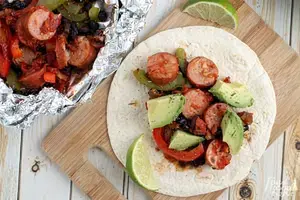 Foil Pack Meals Oven Grill Campfire Recipes for Easy Dinners 9 Chipotle Jack Foil Packet Chicken Tacos