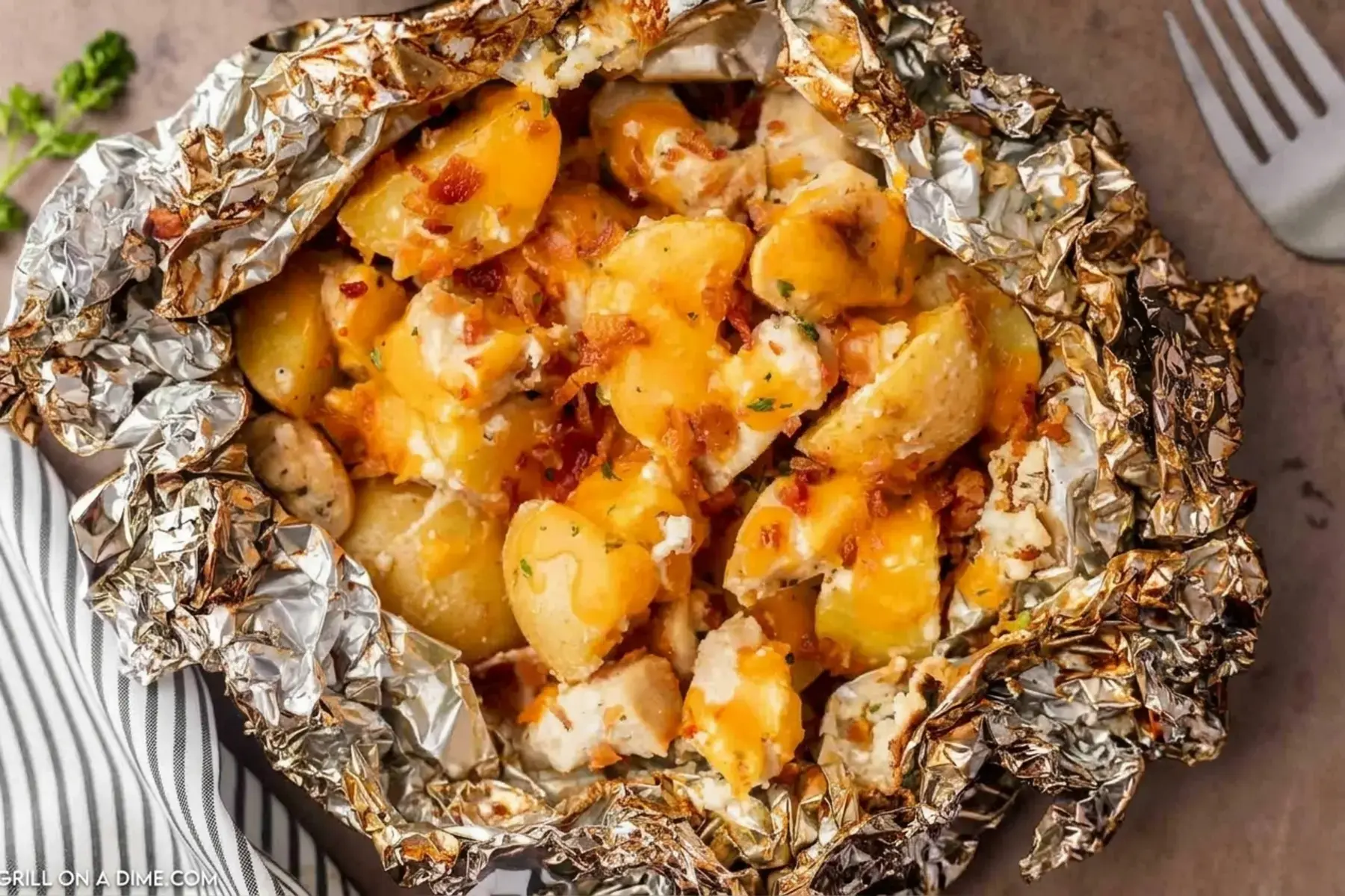 Foil Pack Meals Oven Grill Campfire Recipes for Easy Dinners 7 Crack Chicken Foil Packets