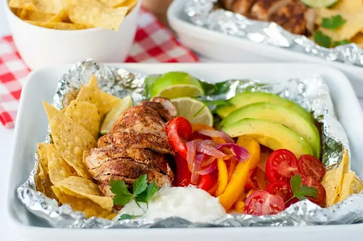 Foil Pack Meals Oven Grill Campfire Recipes for Easy Dinners 4 Easy Chicken Fajitas in Foil Packets