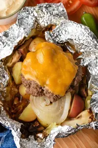 Foil Pack Meals Oven Grill Campfire Recipes for Easy Dinners 14 Hobo Dinner Hamburger Foil Packets
