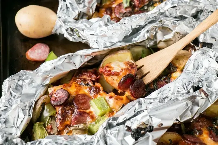 Foil Pack Meals Oven Grill Campfire Recipes for Easy Dinners 29 Pizza Potato Packs
