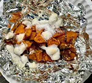 Foil Pack Meals Oven Grill Campfire Recipes for Easy Dinners 25 Sweet Potato Casserole With Marshmallows Foil Pack