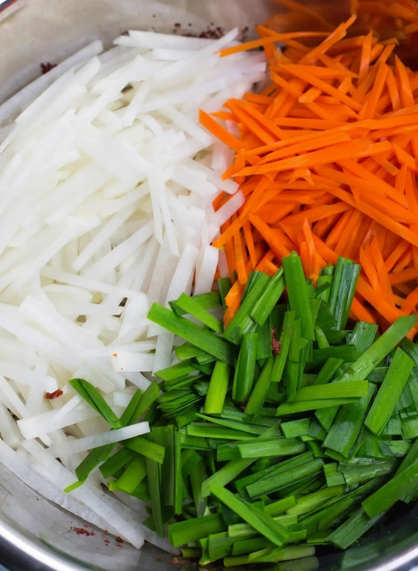 Fresh Kimchi Geotjeori: Crisp Korean Kimchi at Home 11 Kimchi paste ingredients blended together